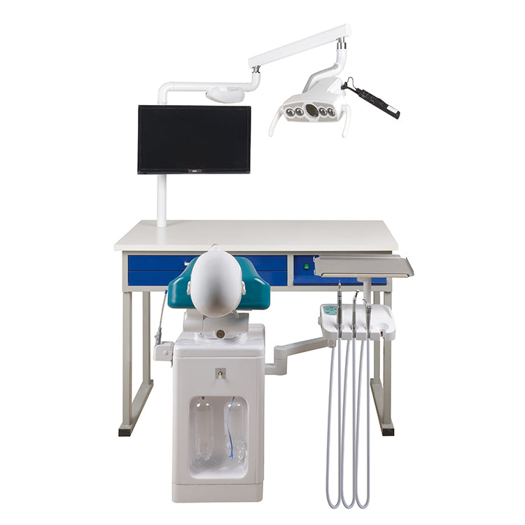 (ELECTRICAL DENTAL SIMULATION FOR 1 TEACHER WITH RECORDING LAMP + Four-Handed Operation) L-A A3