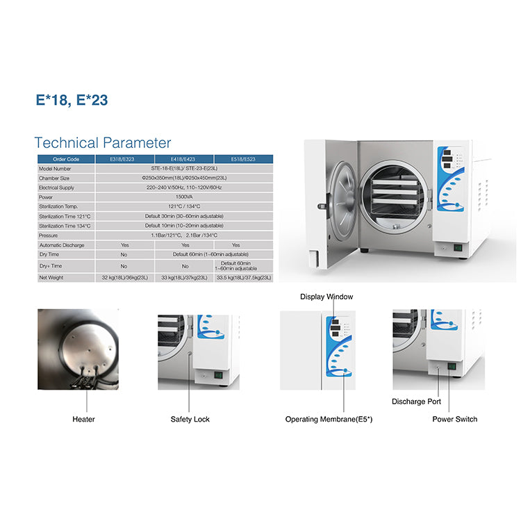 Sterilizer series  European N class  L-A-E318 18/23L